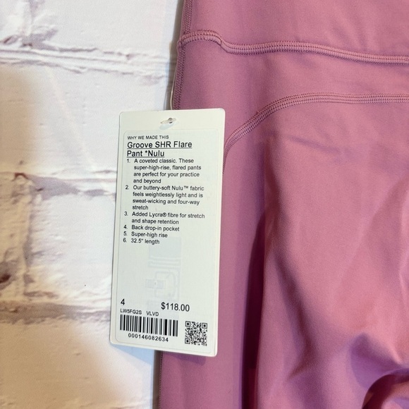 Groove Nulu High-Rise Flared Pant Lavender Lux Size 4 NWT - Picture 7 of 9